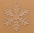 Flocon de neige en plexiglas transparent